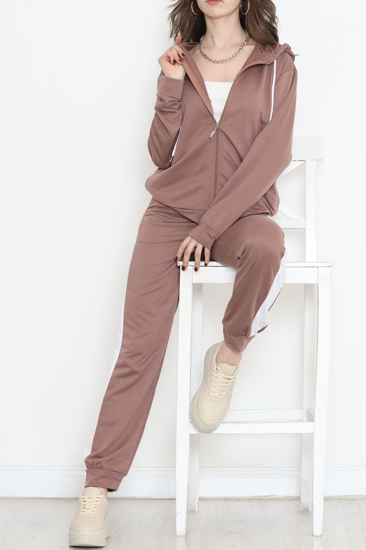 Fermuarlı Takım Kahve - 16679.5238.