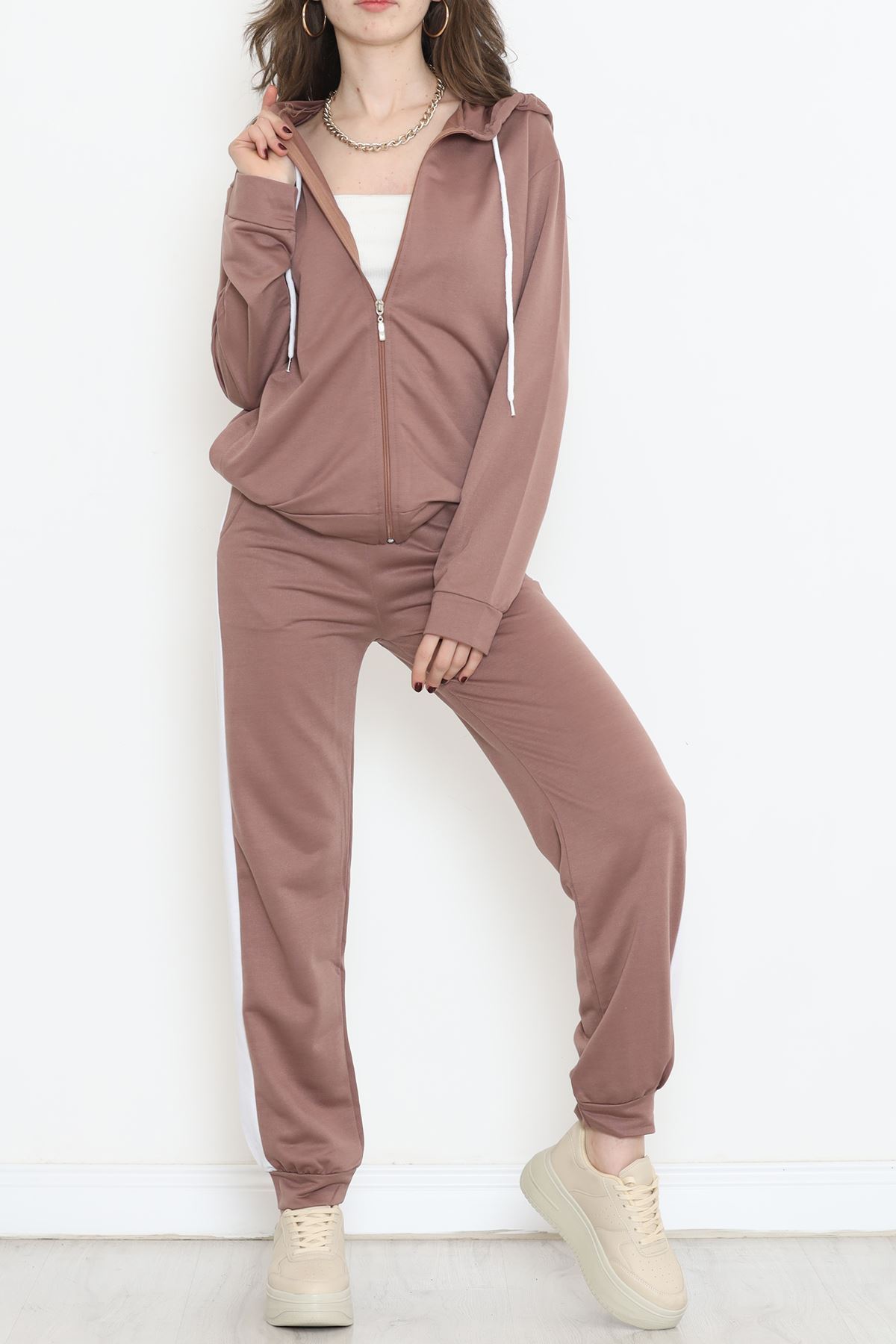 Fermuarlı Takım Kahve - 16679.5238.