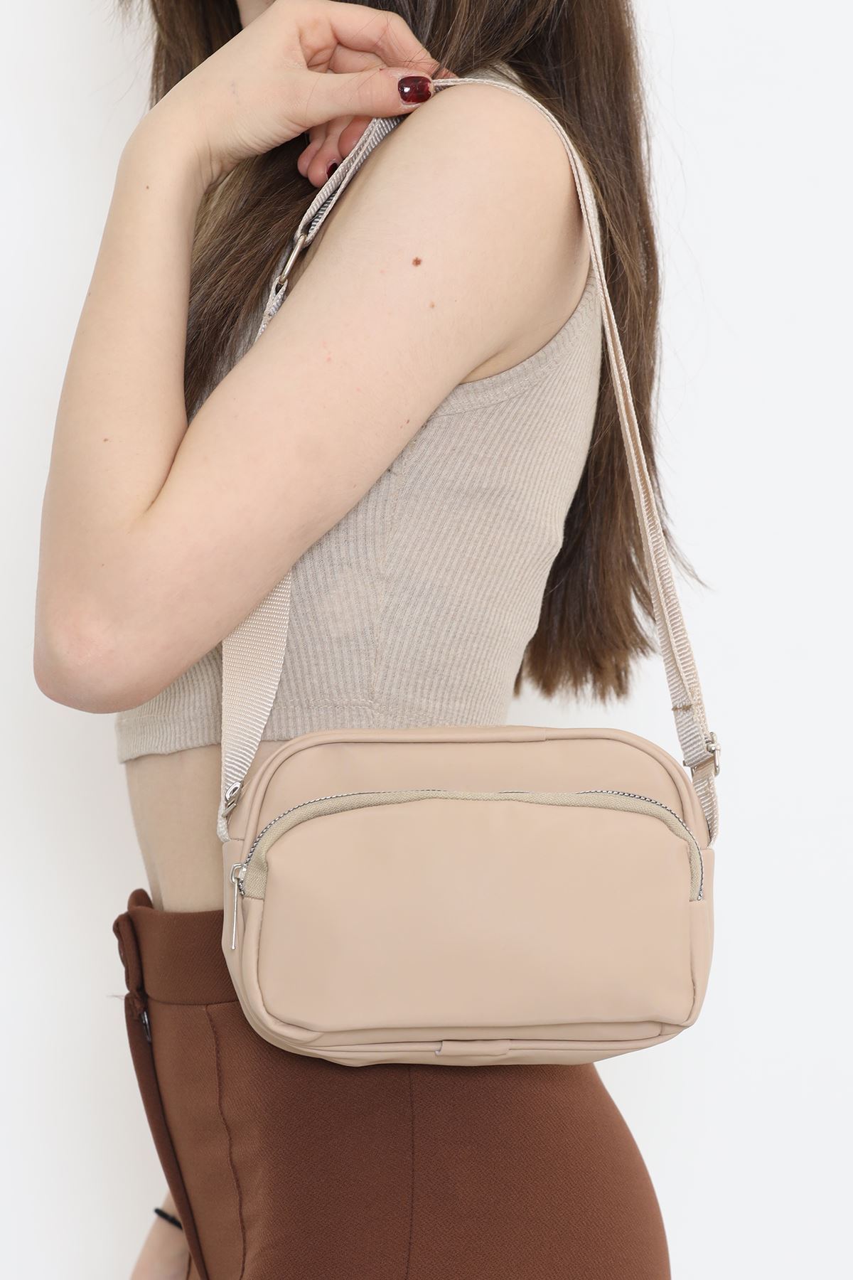 Çift Fermuarlı Çapraz Çanta Açıkvizon - 17342.1624.