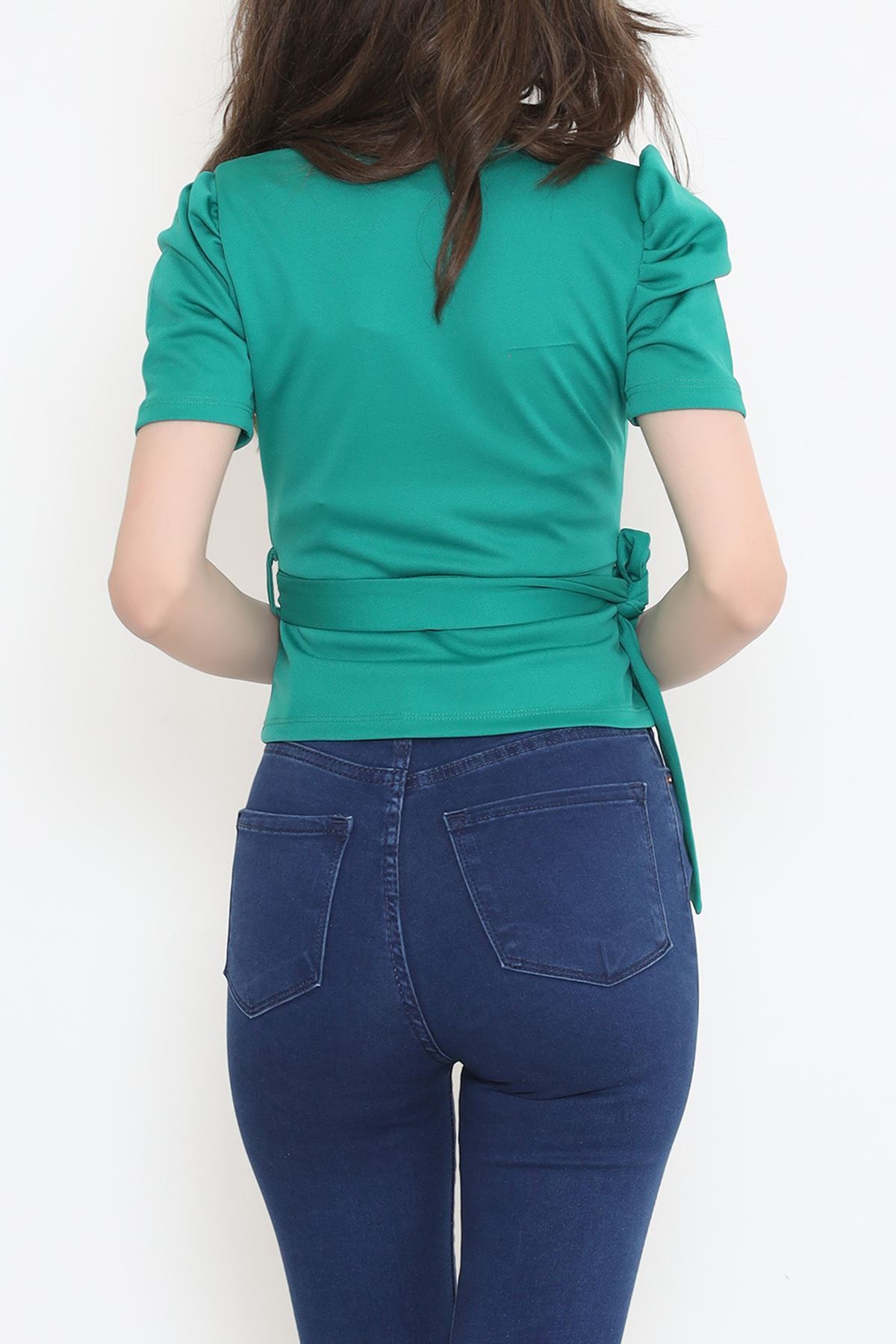Bel Detay Bluz Yeşil - 12234.631.