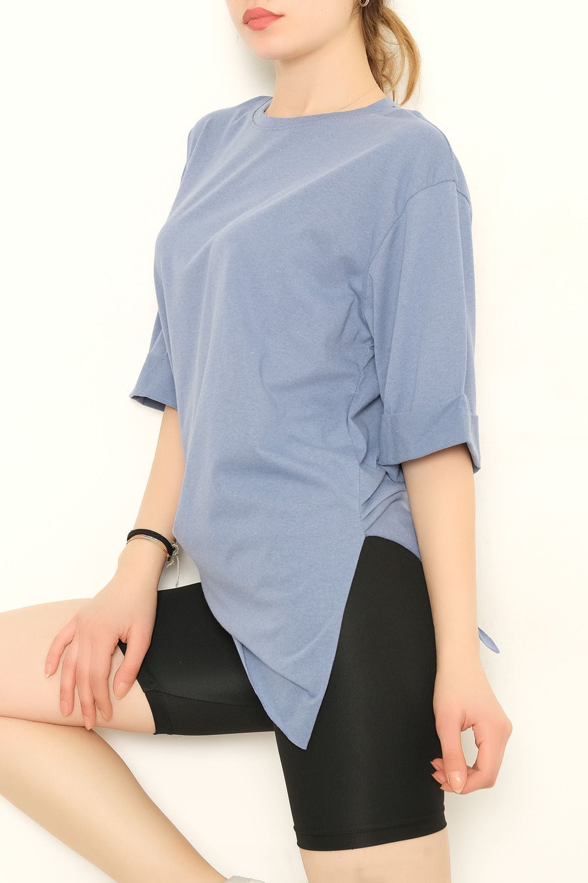 Duble Kol Tişört İndigo - 9611.253.