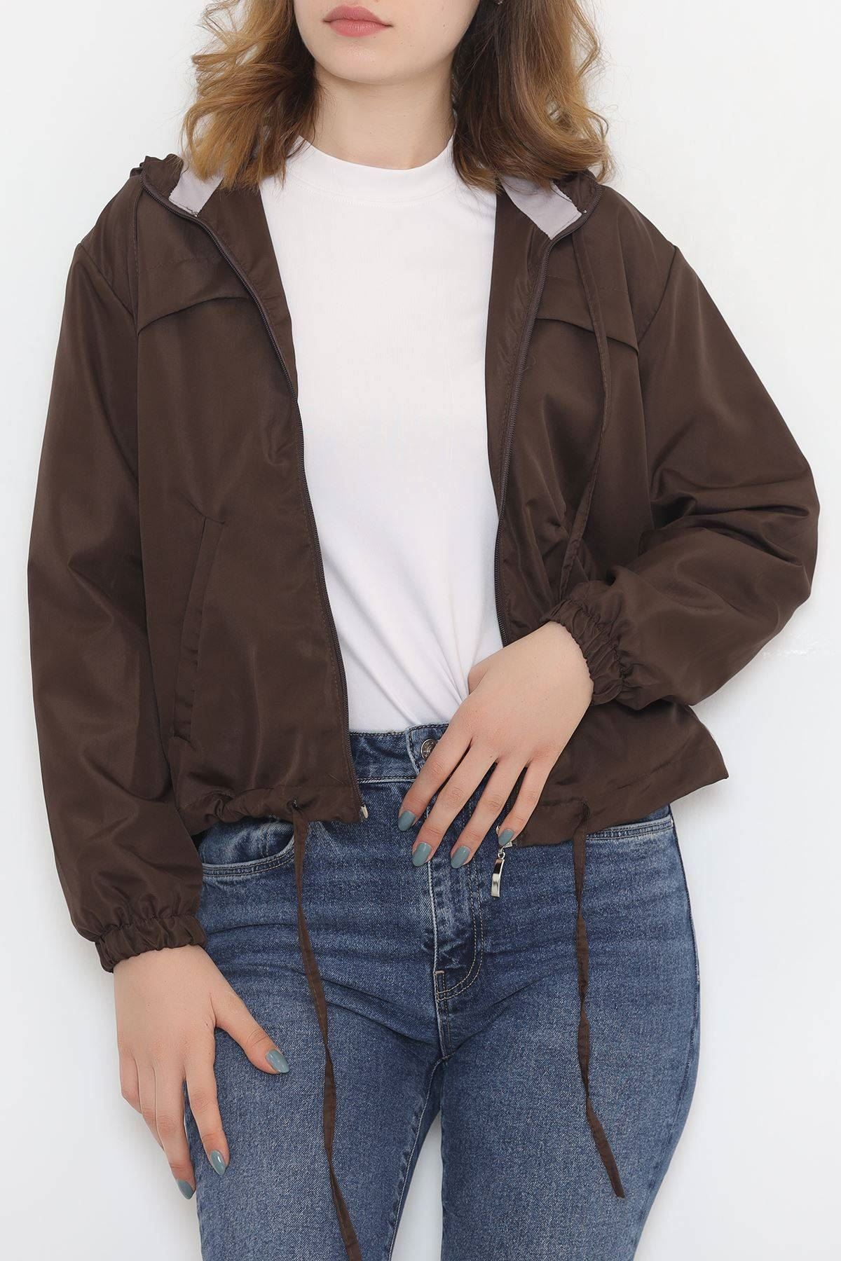 Kapşonlu Mont Acıkahve - 11609.683.