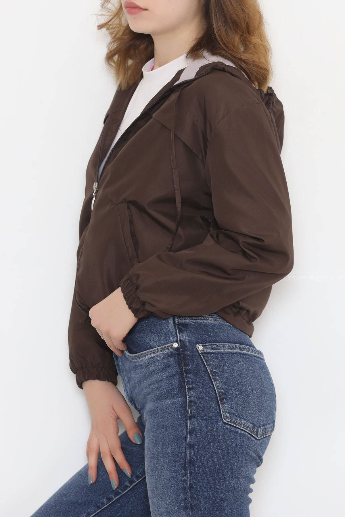 Kapşonlu Mont Acıkahve - 11609.683.