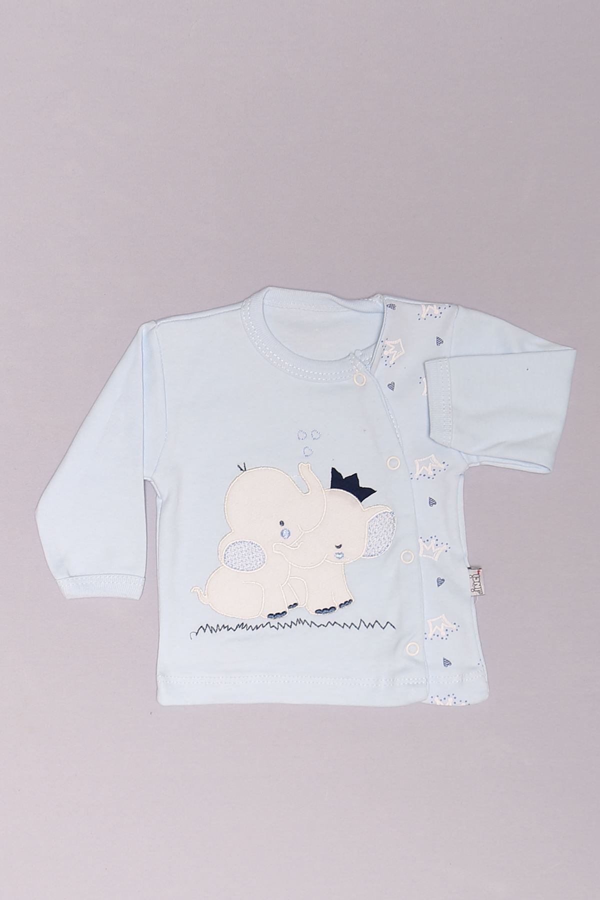 0-3 Ay Bebek Zıbın Takım Mavi - 01008.1803.