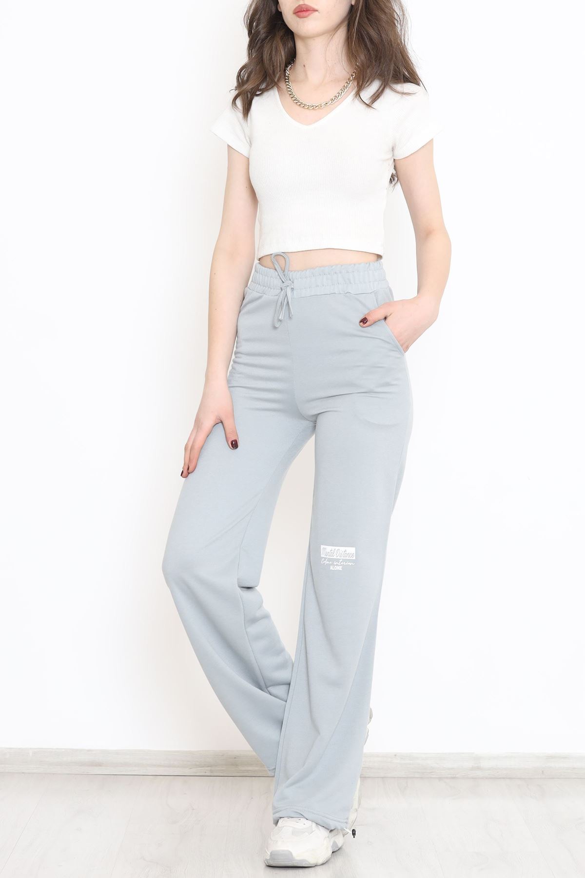 Paça Stoperli Eşofman Altı Boyalıgri - 15076.5238.