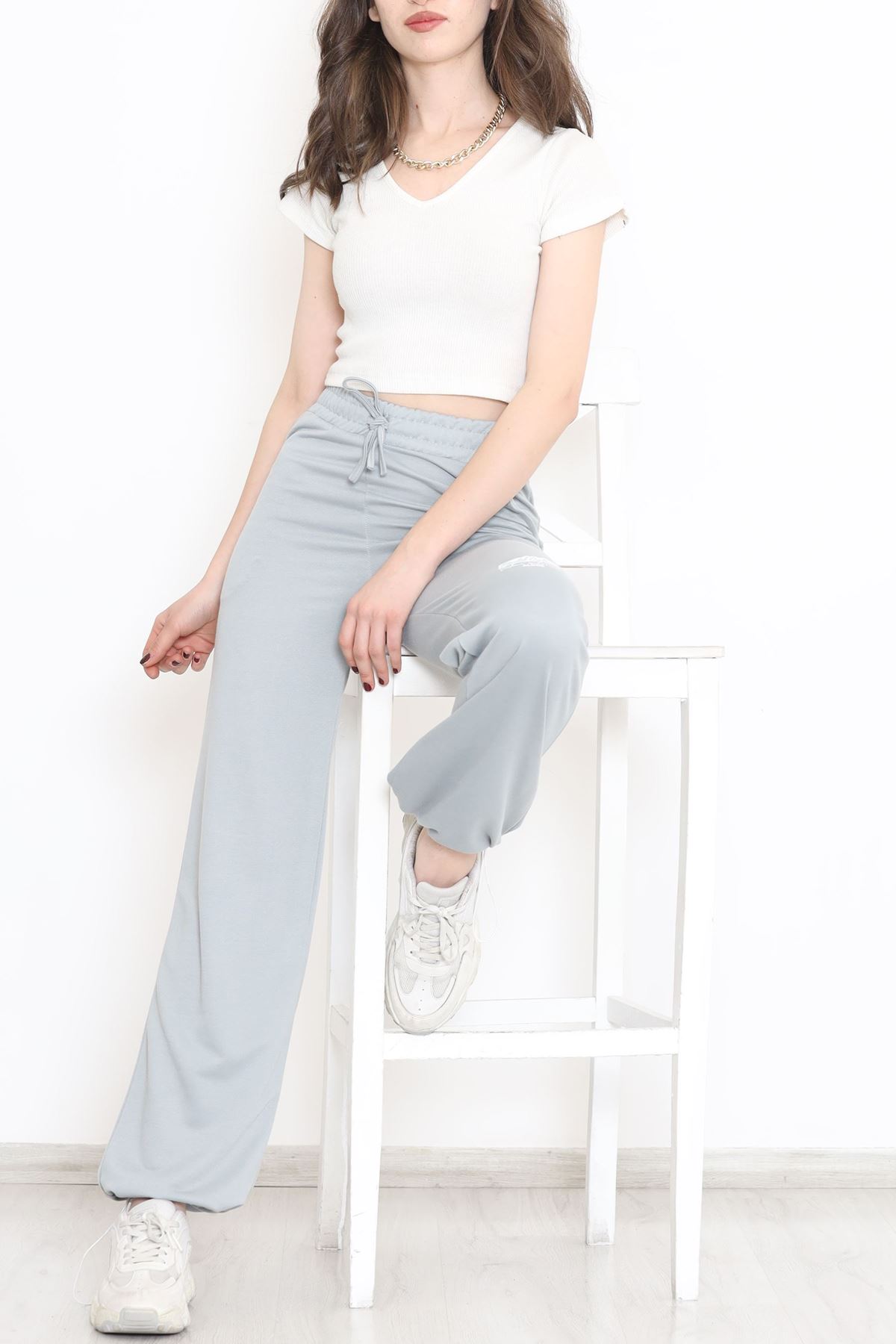 Paça Stoperli Eşofman Altı Boyalıgri - 15076.5238.