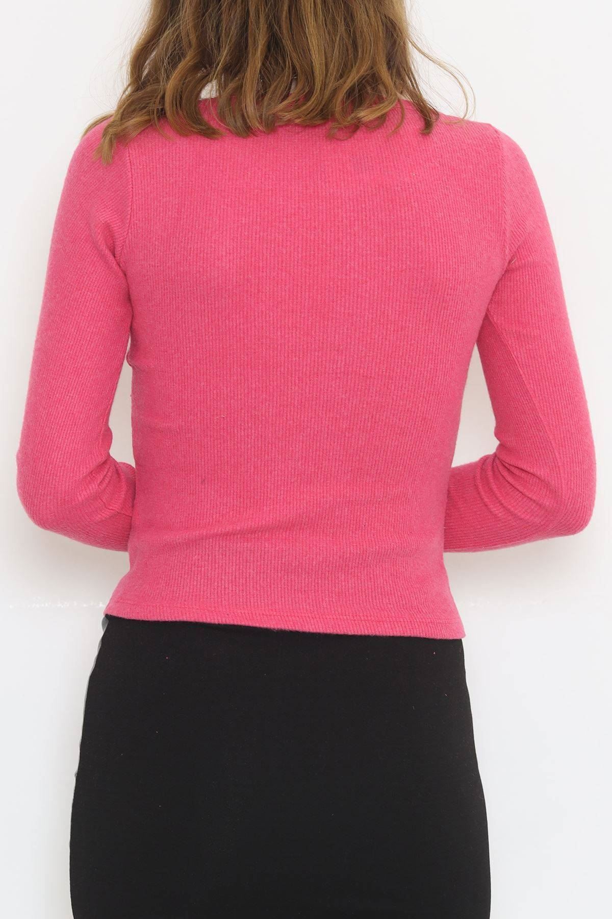 V Yaka Dekolteli Body Fuşya - 9937.1567.