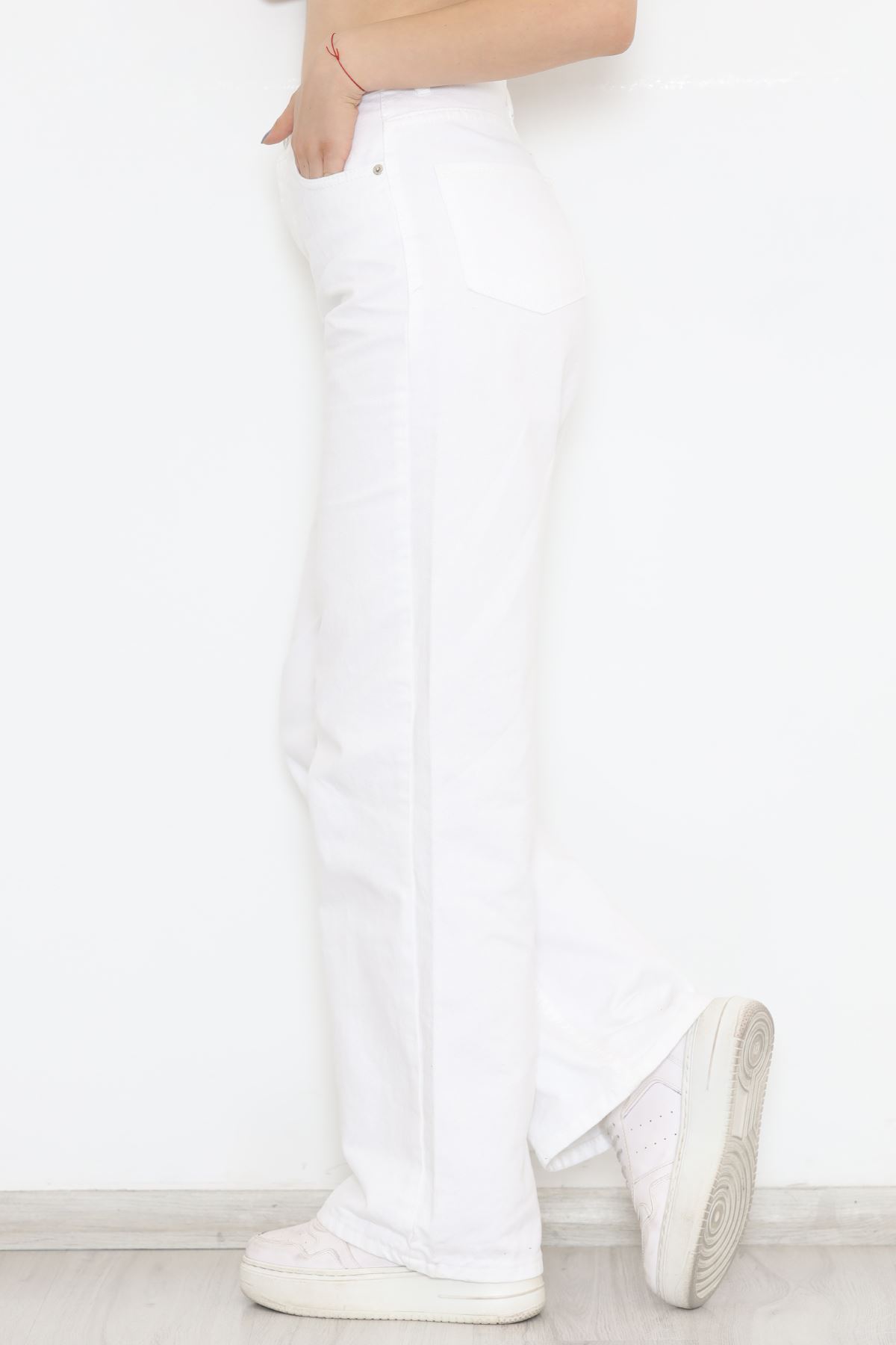 Palazzo Kot Pantolon Beyaz - 11879.1431.