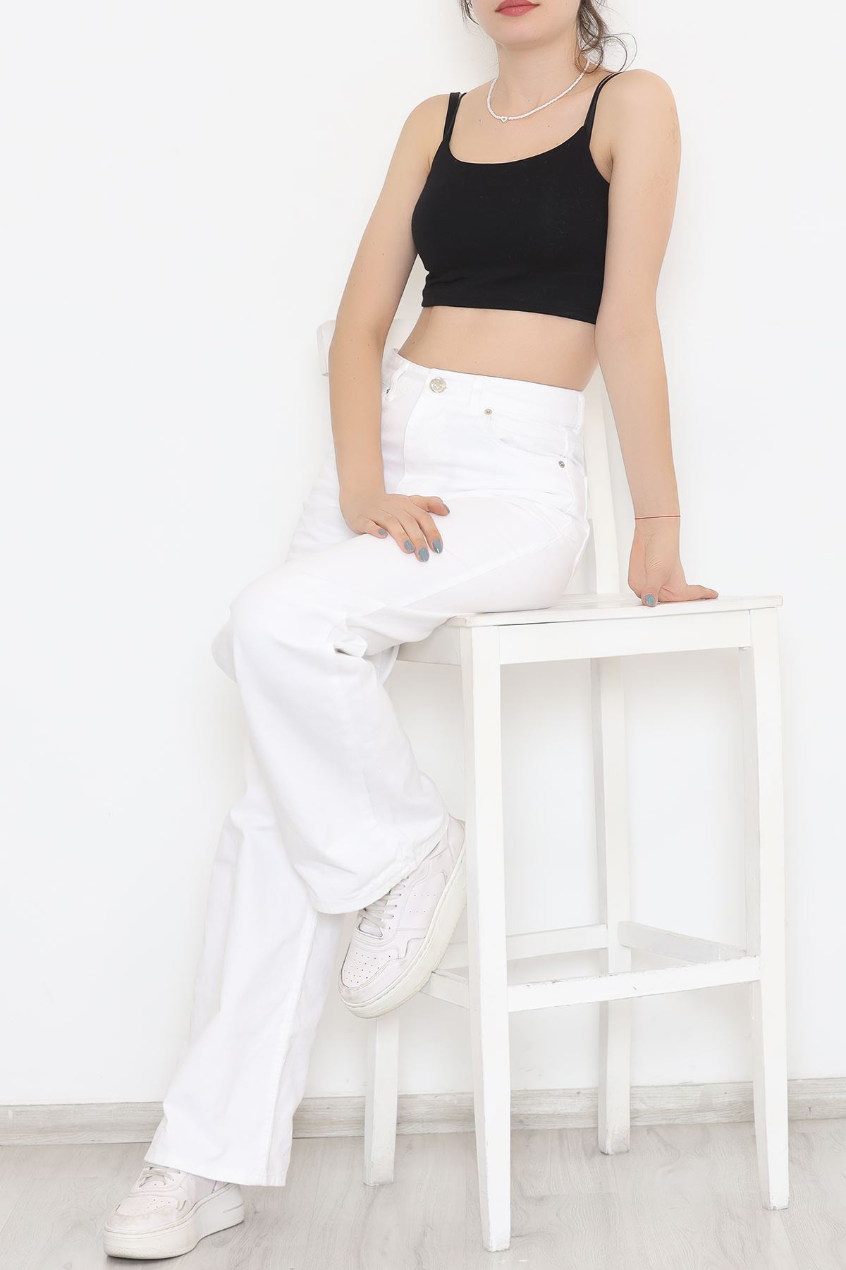 Palazzo Kot Pantolon Beyaz - 11879.1431.