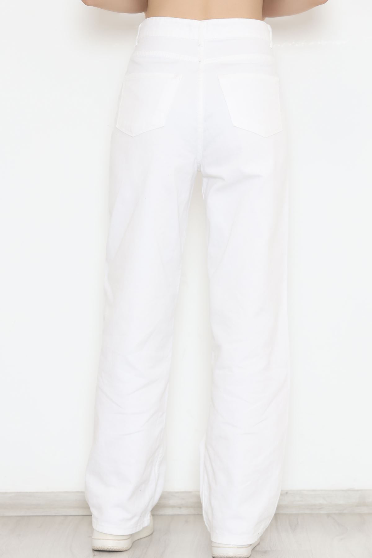 Palazzo Kot Pantolon Beyaz - 11879.1431.