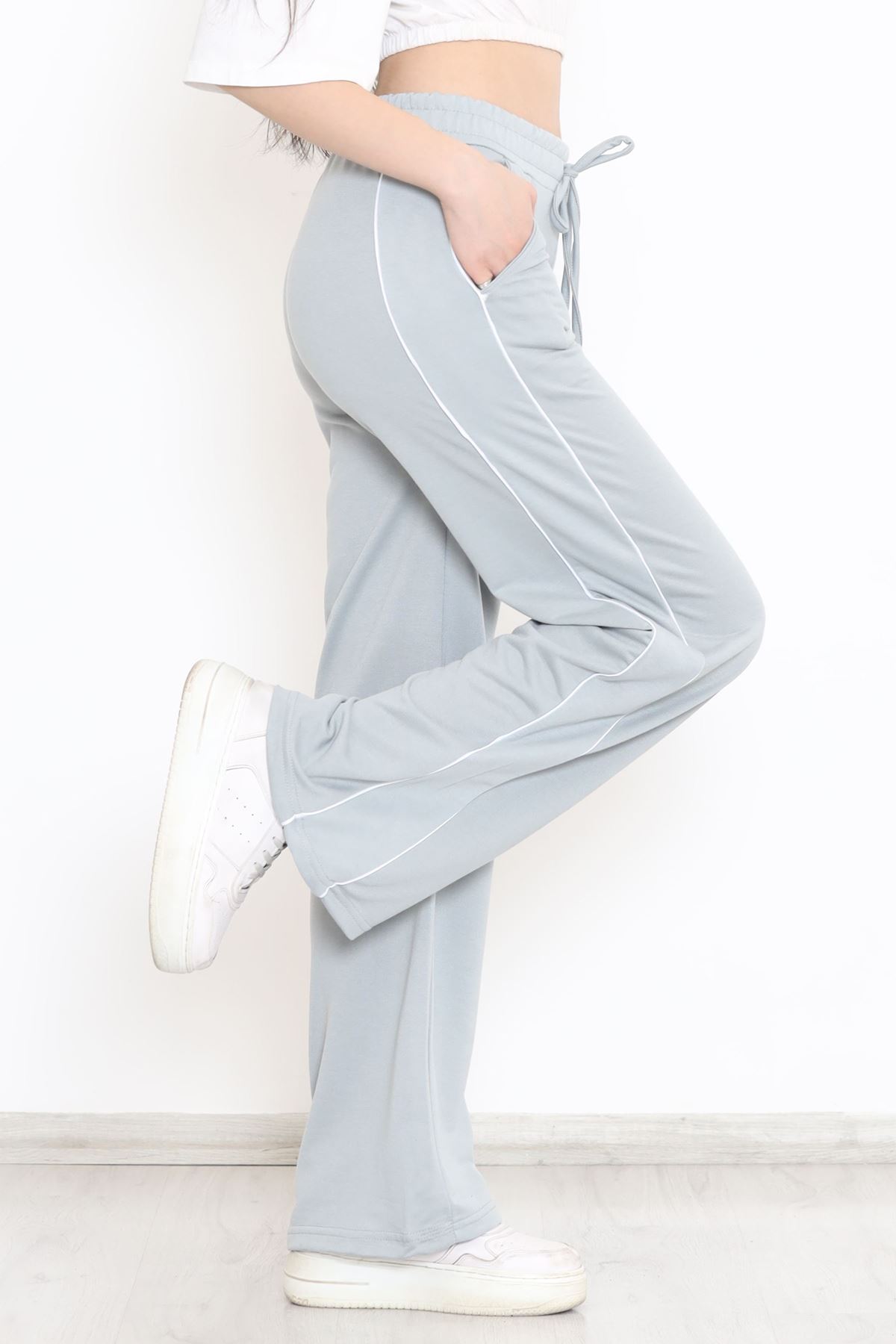 Yanı Şeritli Eşofman Altı Boyalıgri - 15078.5238.