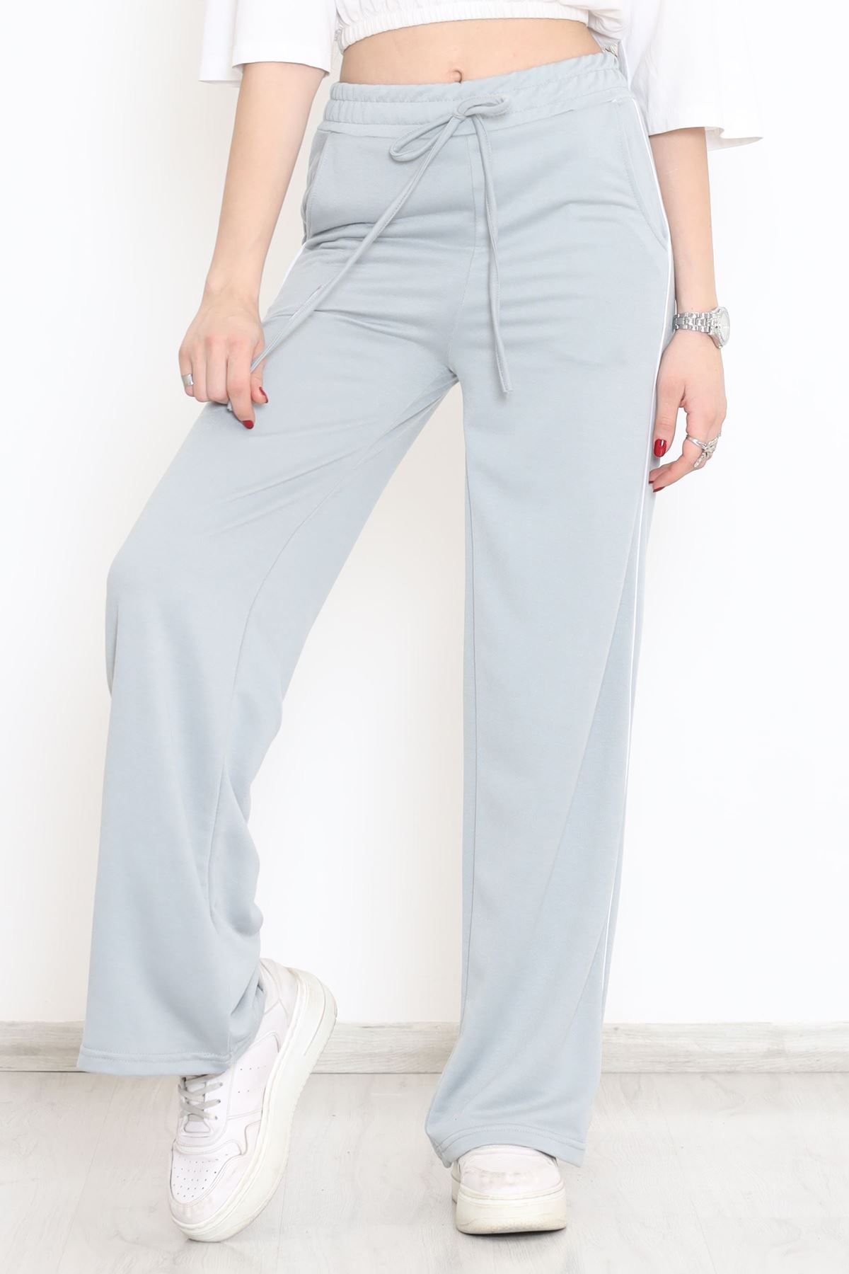 Yanı Şeritli Eşofman Altı Boyalıgri - 15078.5238.