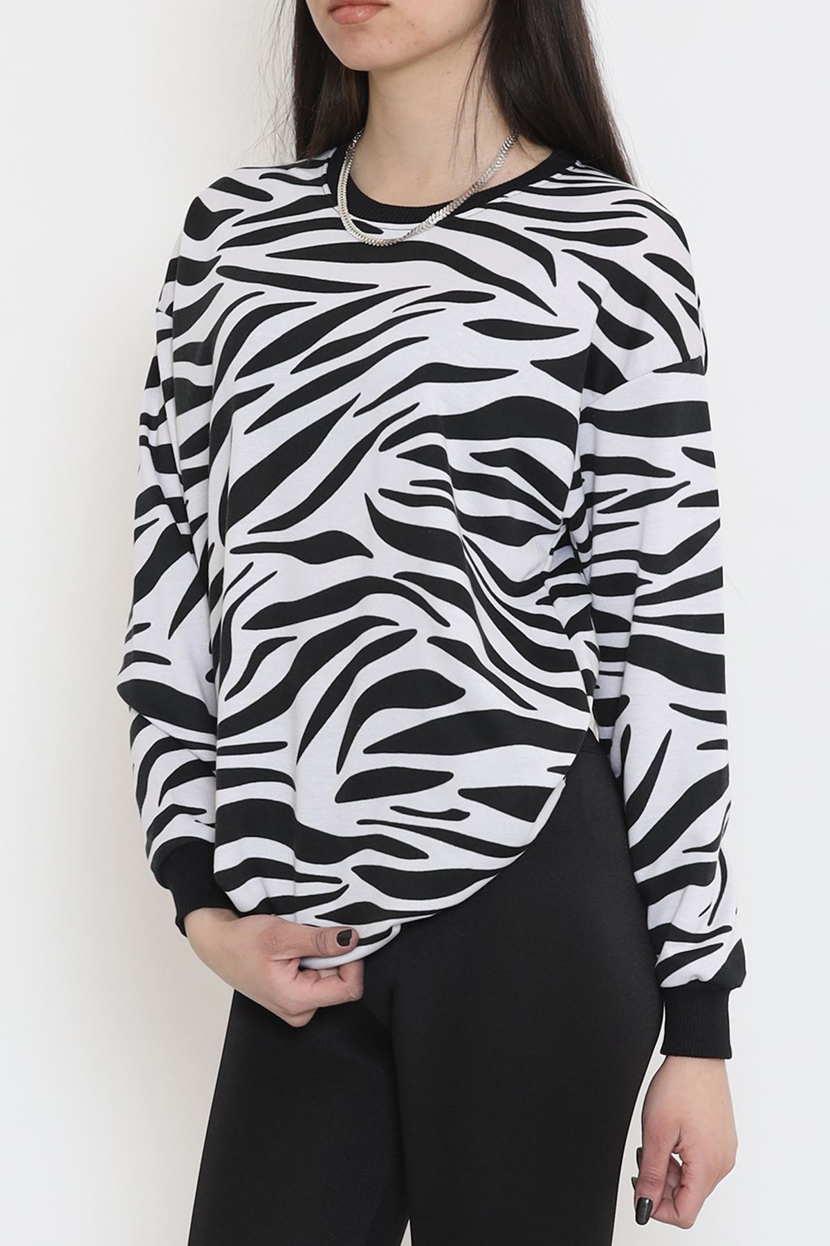 Desenli Crop Sweat Zebra - 12439.1567.