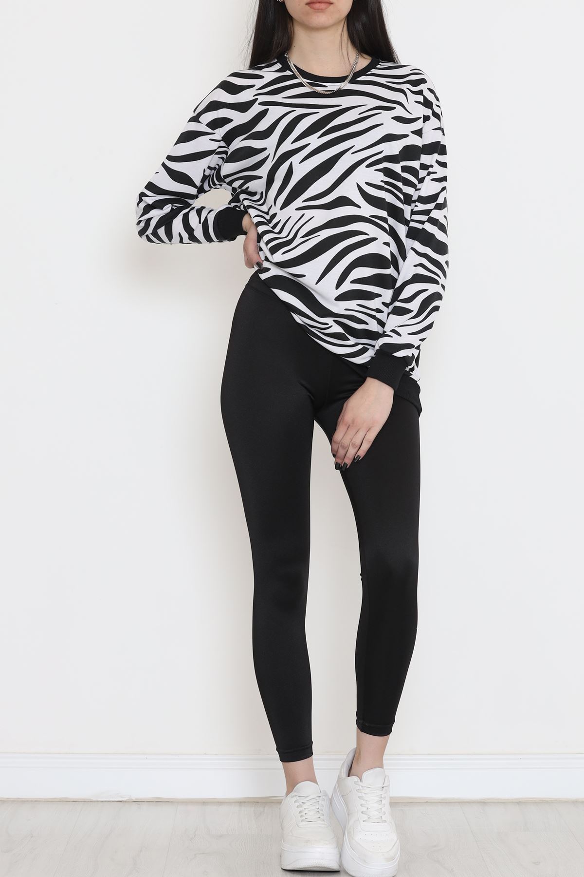 Desenli Crop Sweat Zebra - 12439.1567.