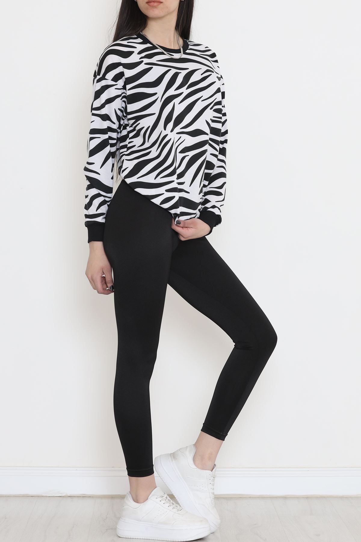Desenli Crop Sweat Zebra - 12439.1567.