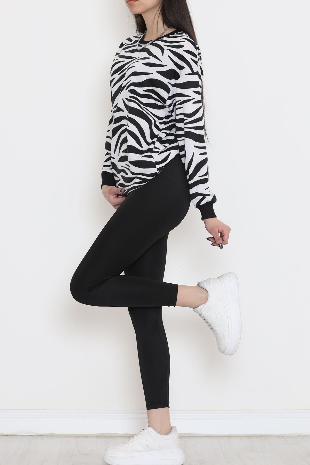 Desenli Crop Sweat Zebra - 12439.1567.
