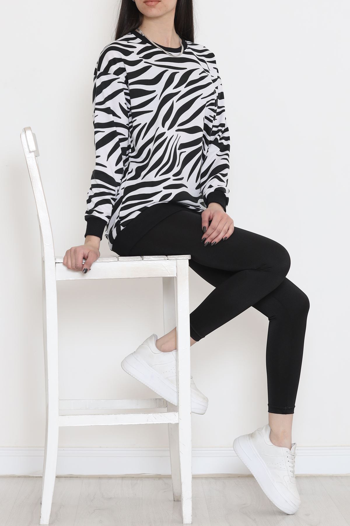 Desenli Crop Sweat Zebra - 12439.1567.