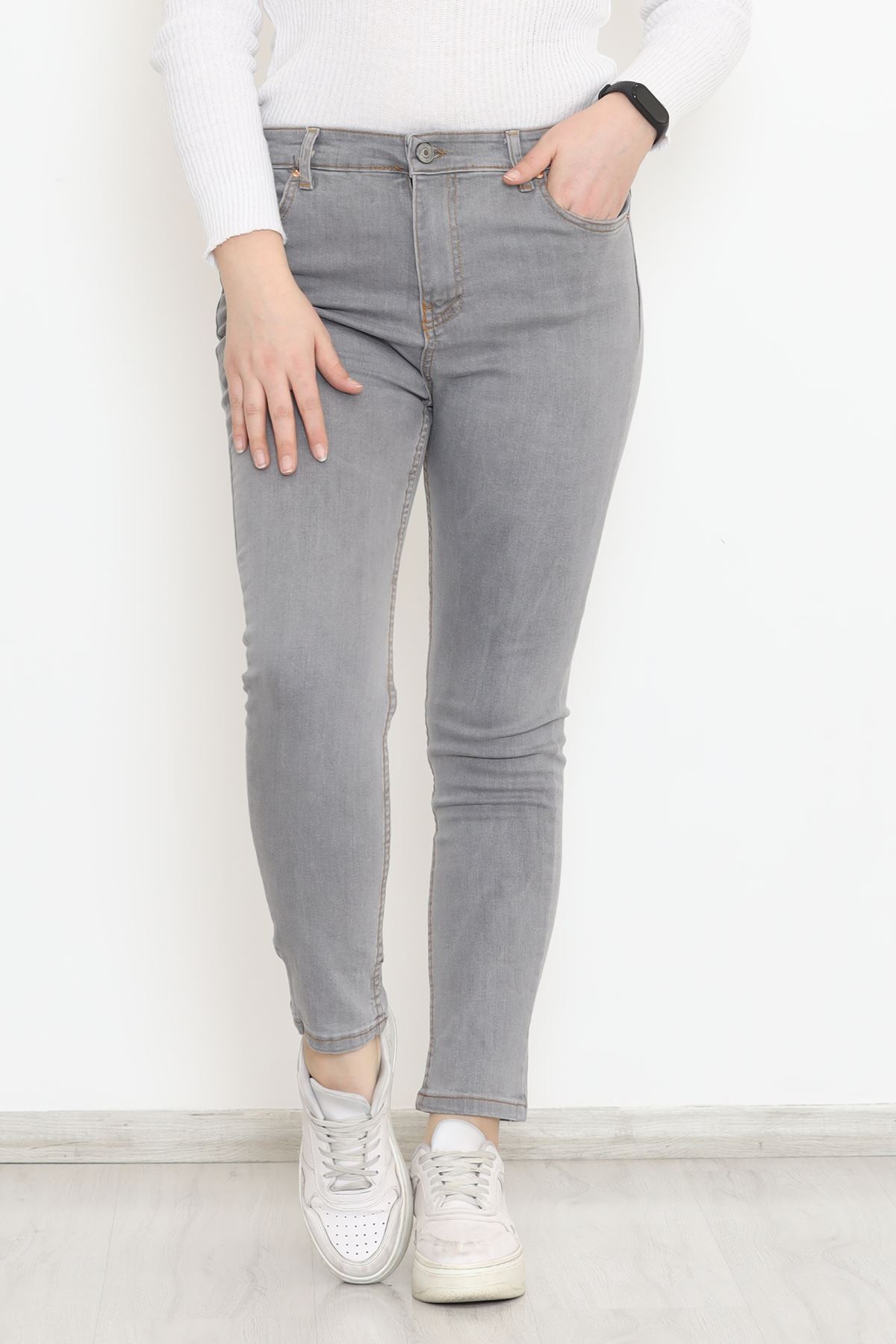 Battal Beden Kot Pantolon Açıkgri - 11916.1431.