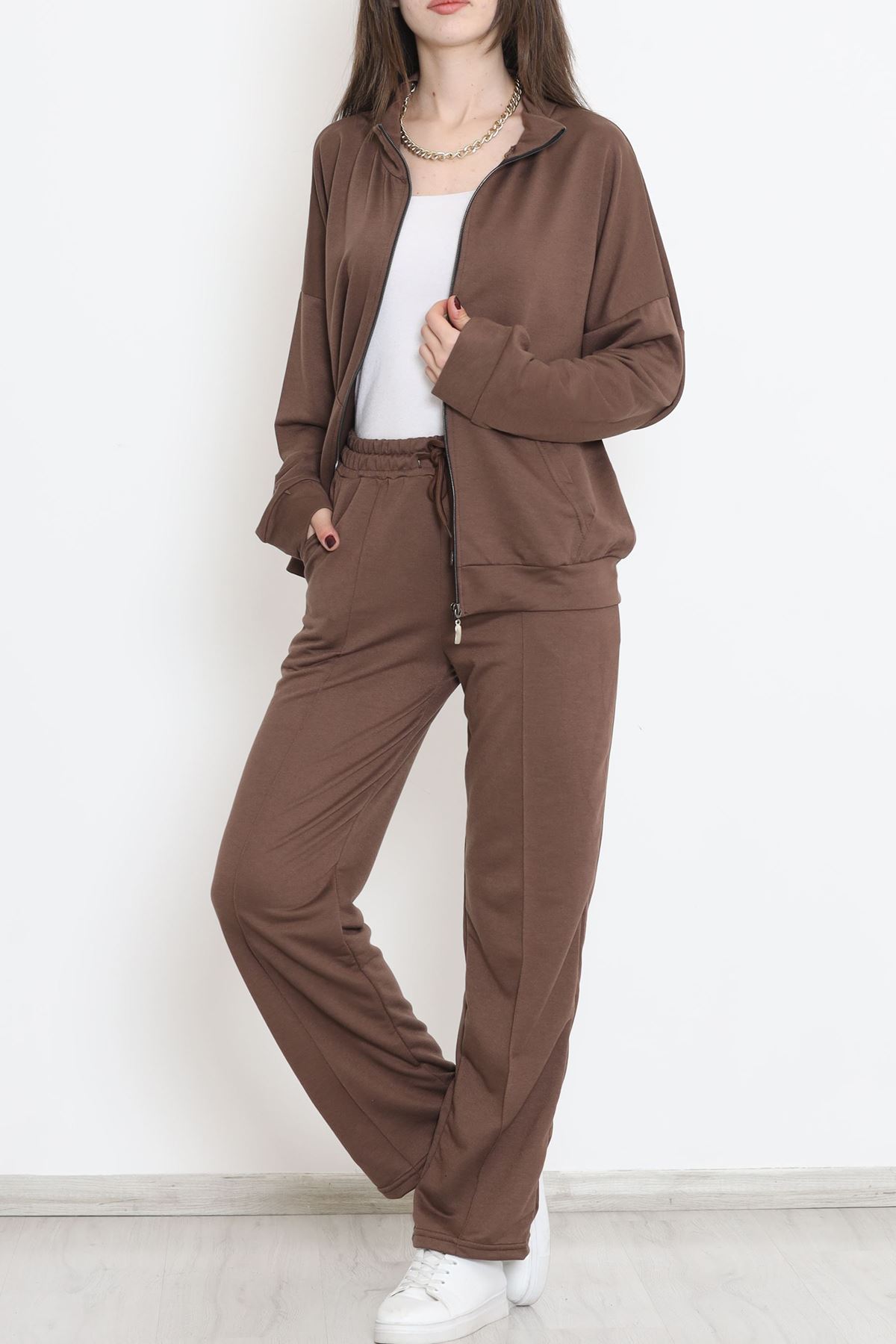 Fermuarlı Çımalı Takım Acıkahve - 12623.5238.