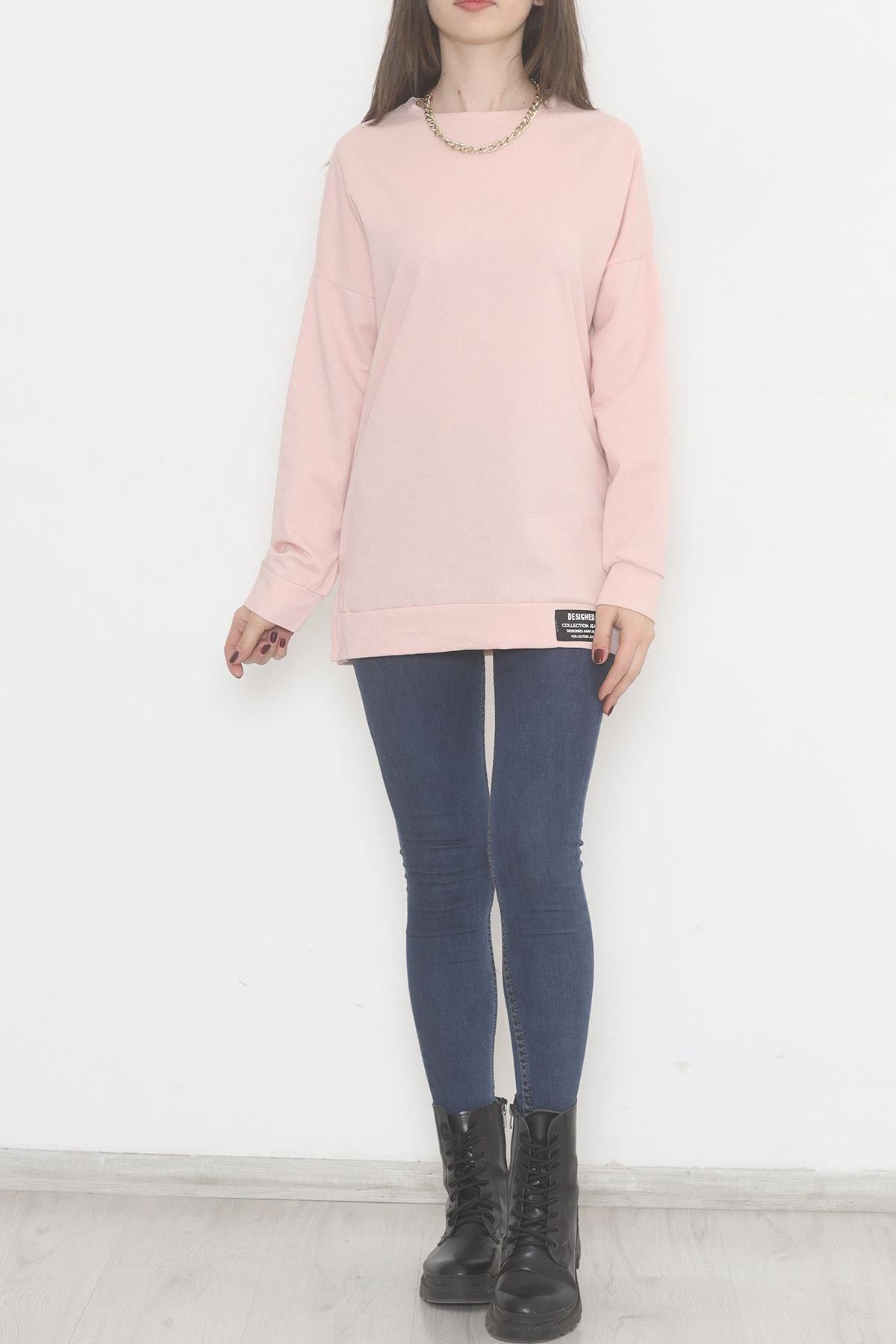 İki İplik Armalı Tunik Şekerpembe - 11938.1567.