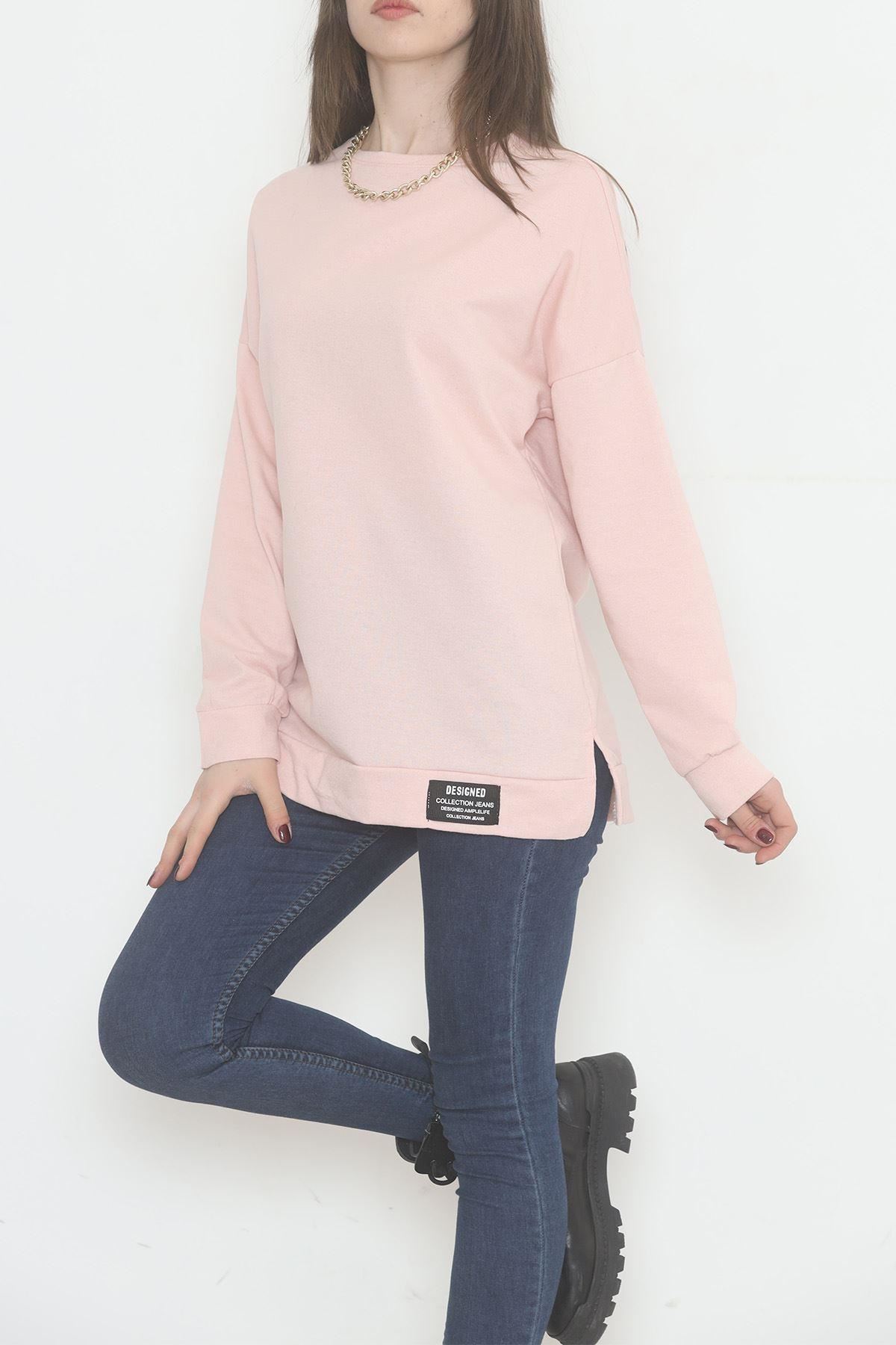 İki İplik Armalı Tunik Şekerpembe - 11938.1567.