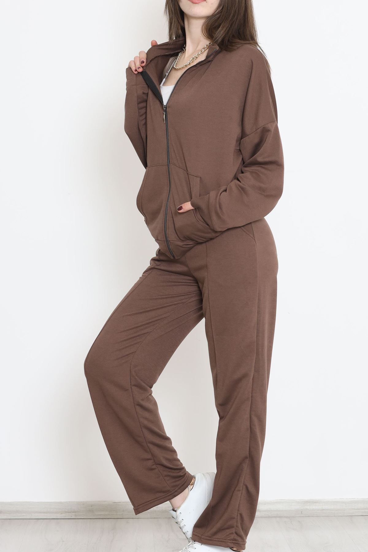 Fermuarlı Çımalı Takım Acıkahve - 12623.5238.