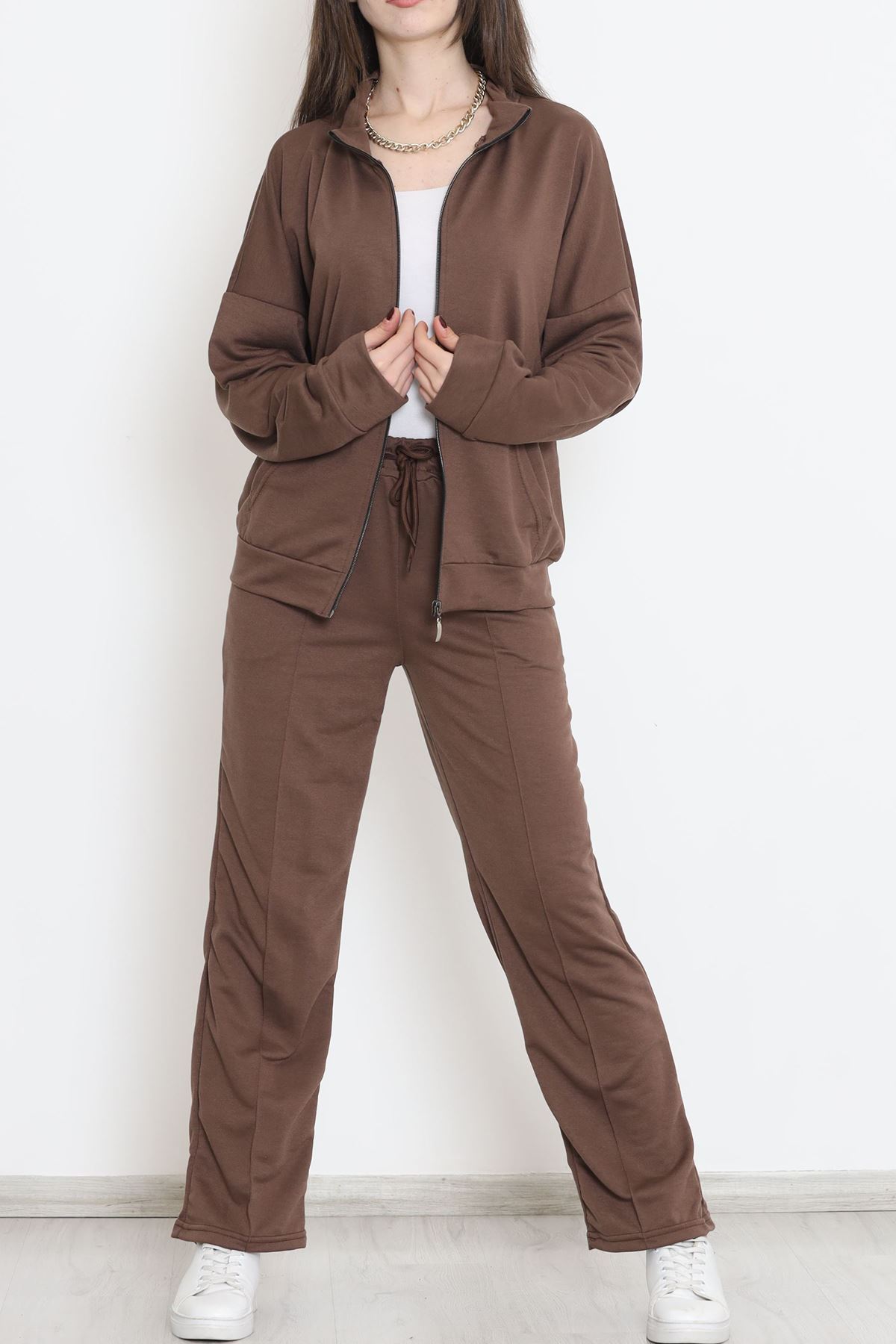 Fermuarlı Çımalı Takım Acıkahve - 12623.5238.