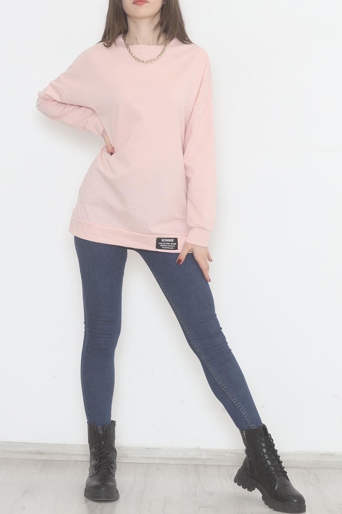 İki İplik Armalı Tunik Şekerpembe - 11938.1567.