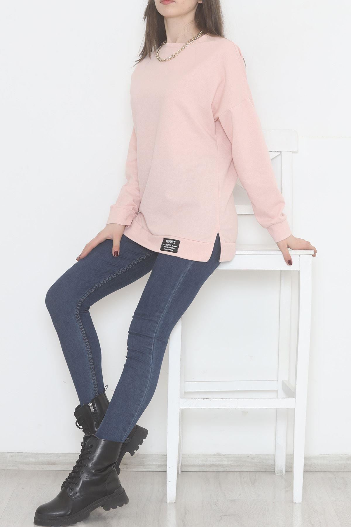 İki İplik Armalı Tunik Şekerpembe - 11938.1567.