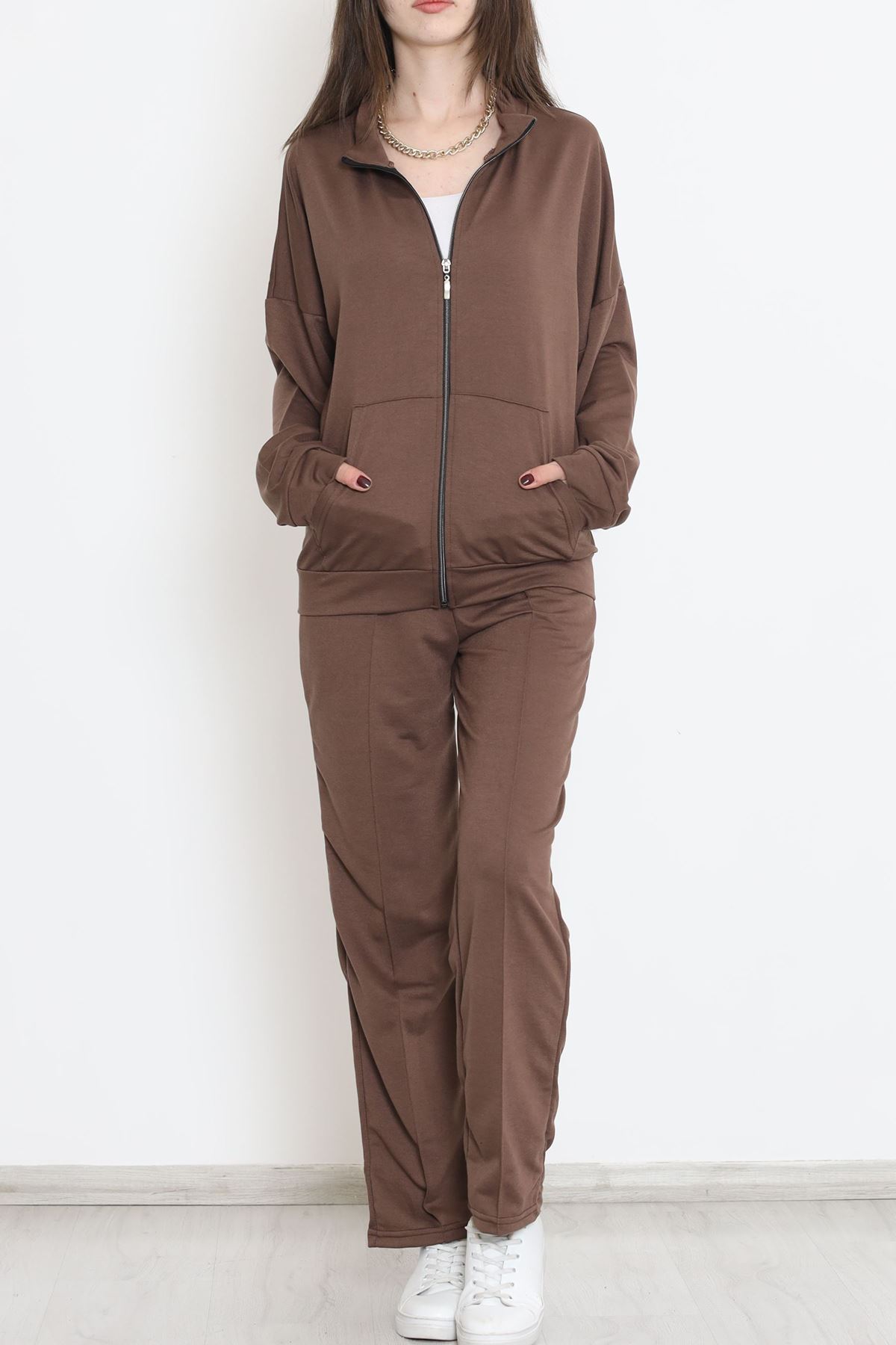 Fermuarlı Çımalı Takım Acıkahve - 12623.5238.