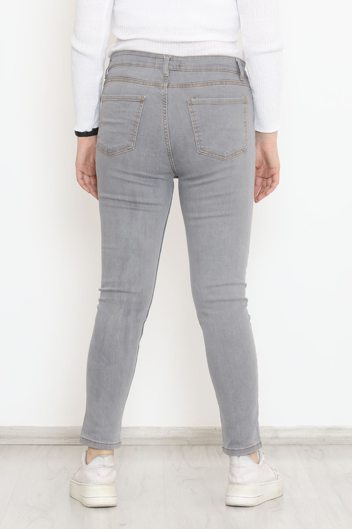 Battal Beden Kot Pantolon Açıkgri - 11916.1431.