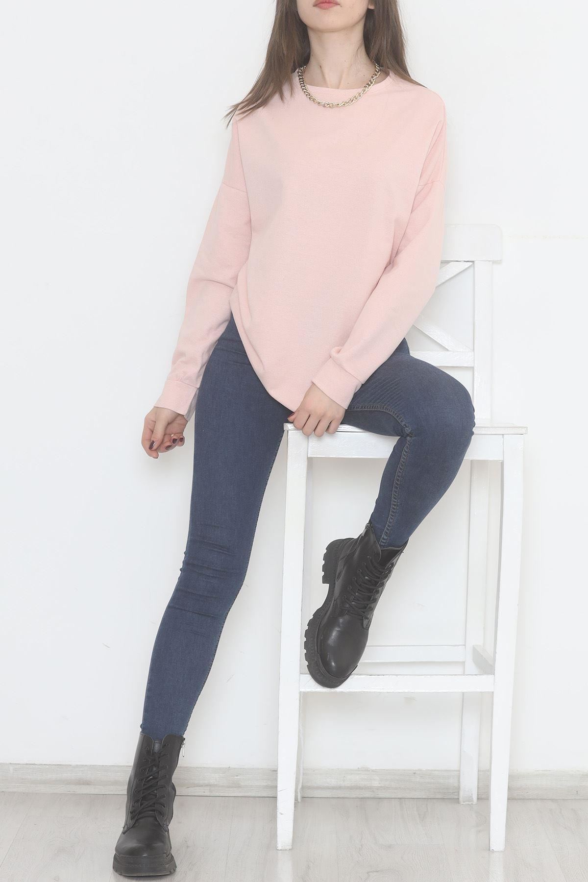 İki İplik Armalı Tunik Şekerpembe - 11938.1567.