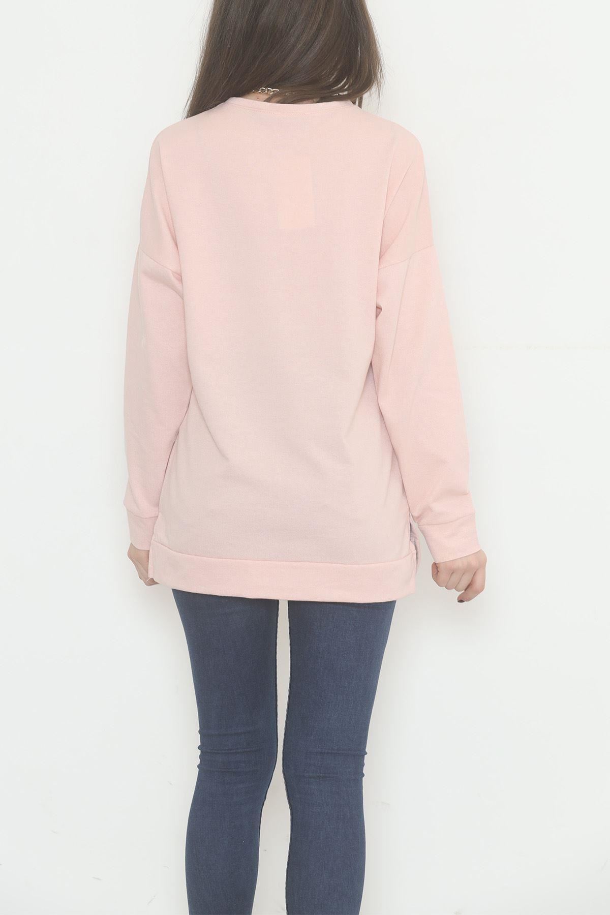 İki İplik Armalı Tunik Şekerpembe - 11938.1567.