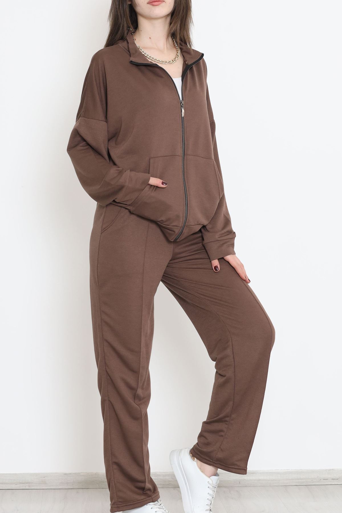 Fermuarlı Çımalı Takım Acıkahve - 12623.5238.