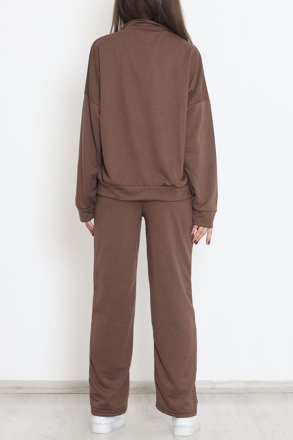 Fermuarlı Çımalı Takım Acıkahve - 12623.5238.