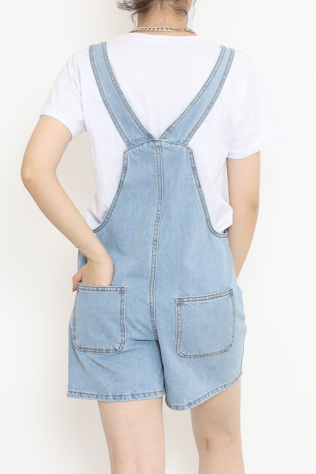 Şortlu Kot Salopet Açıkmavi - 15146.1184.