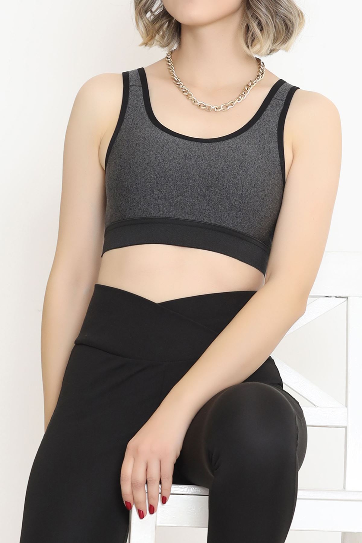 Kalın Askılı Büstiyer Antrasit - 12441.1255.