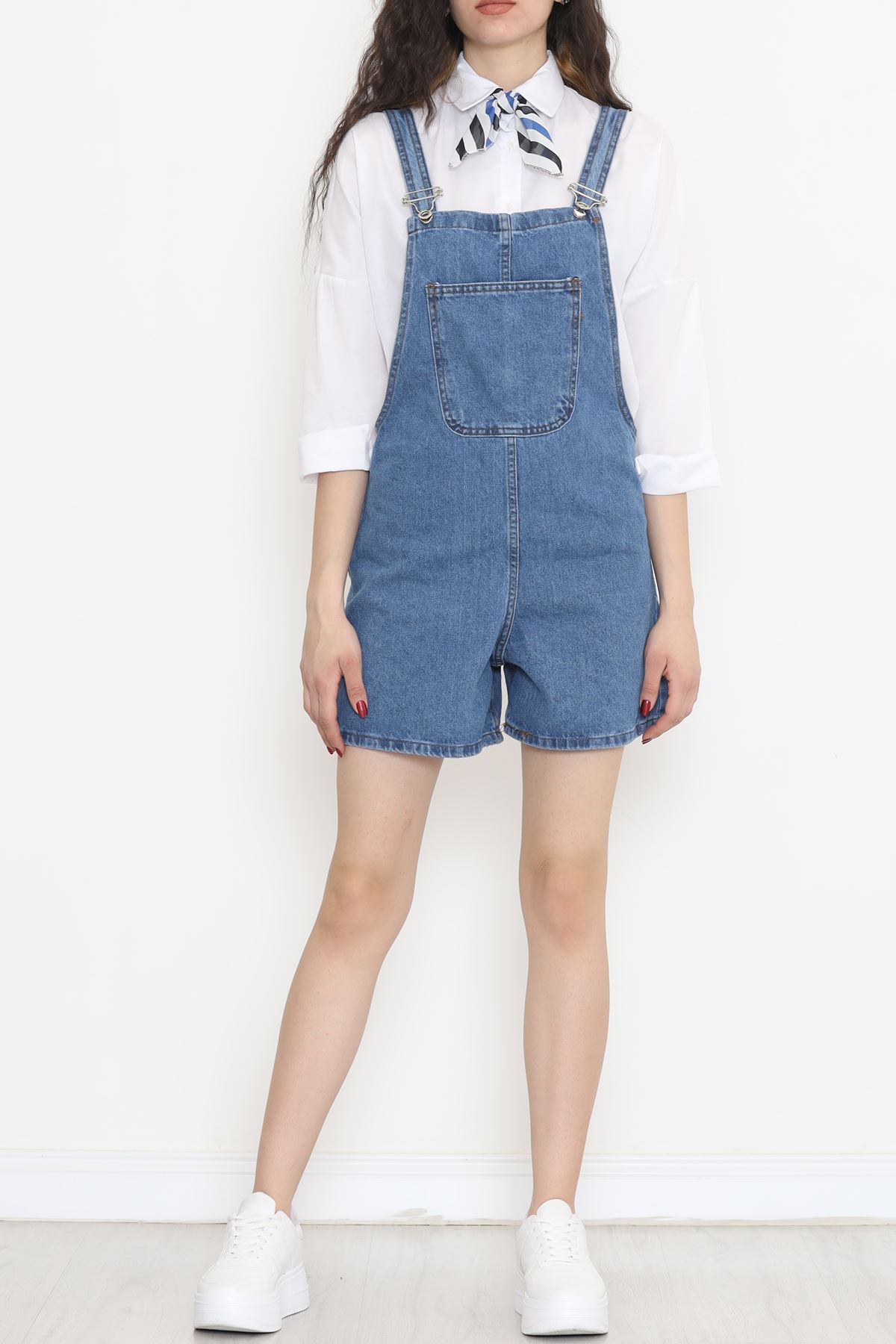 Şortlu Kot Salopet Mavi - 15146.1184.