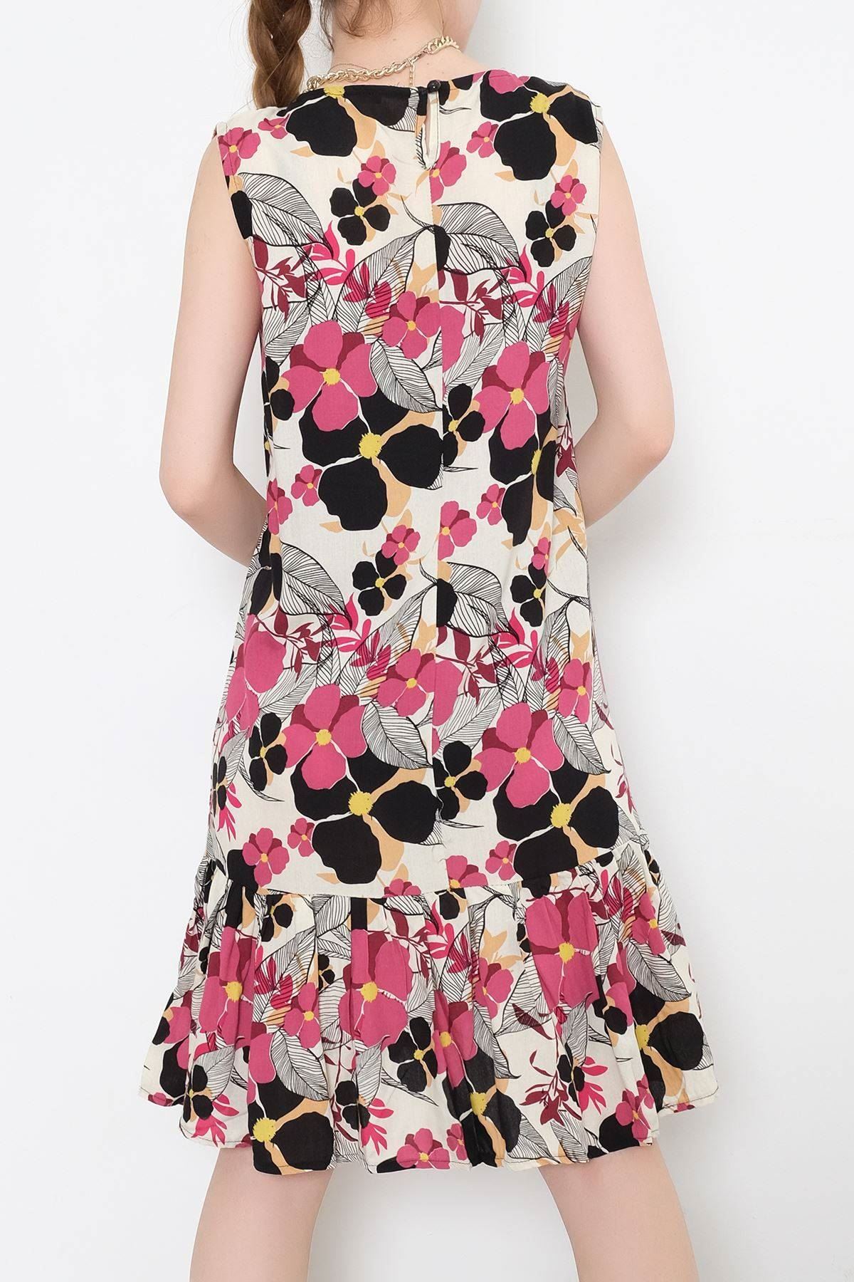 Fırfır Desenli Elbise Ekrumor - 1241.1095.