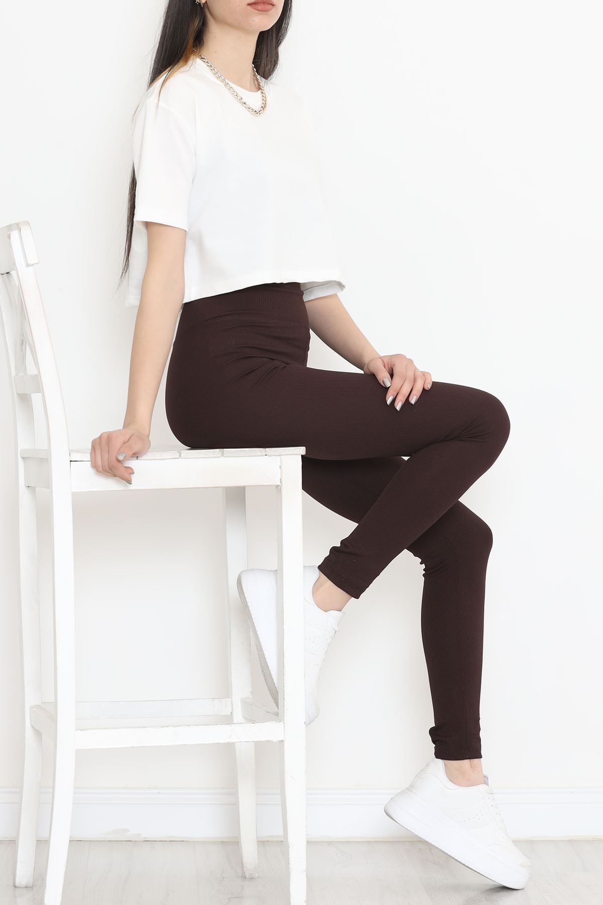 İki İplik Crop Tişört Beyaz - 15151.751.