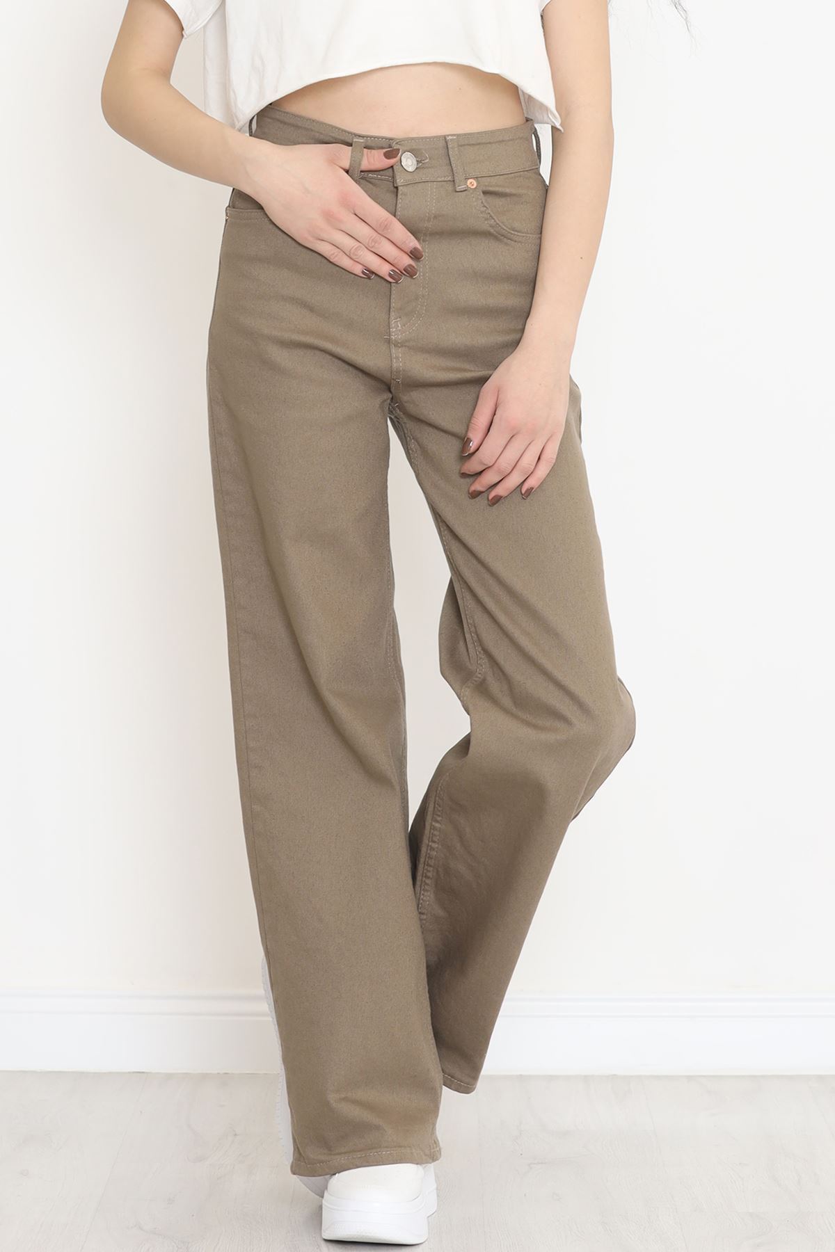 Palazzo Kot Pantolon Açıkkahve1 - 10827.1431.