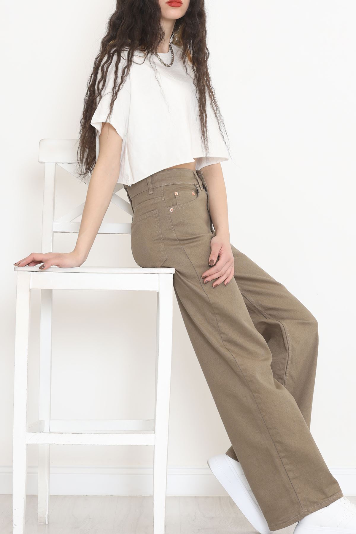 Palazzo Kot Pantolon Açıkkahve1 - 10827.1431.