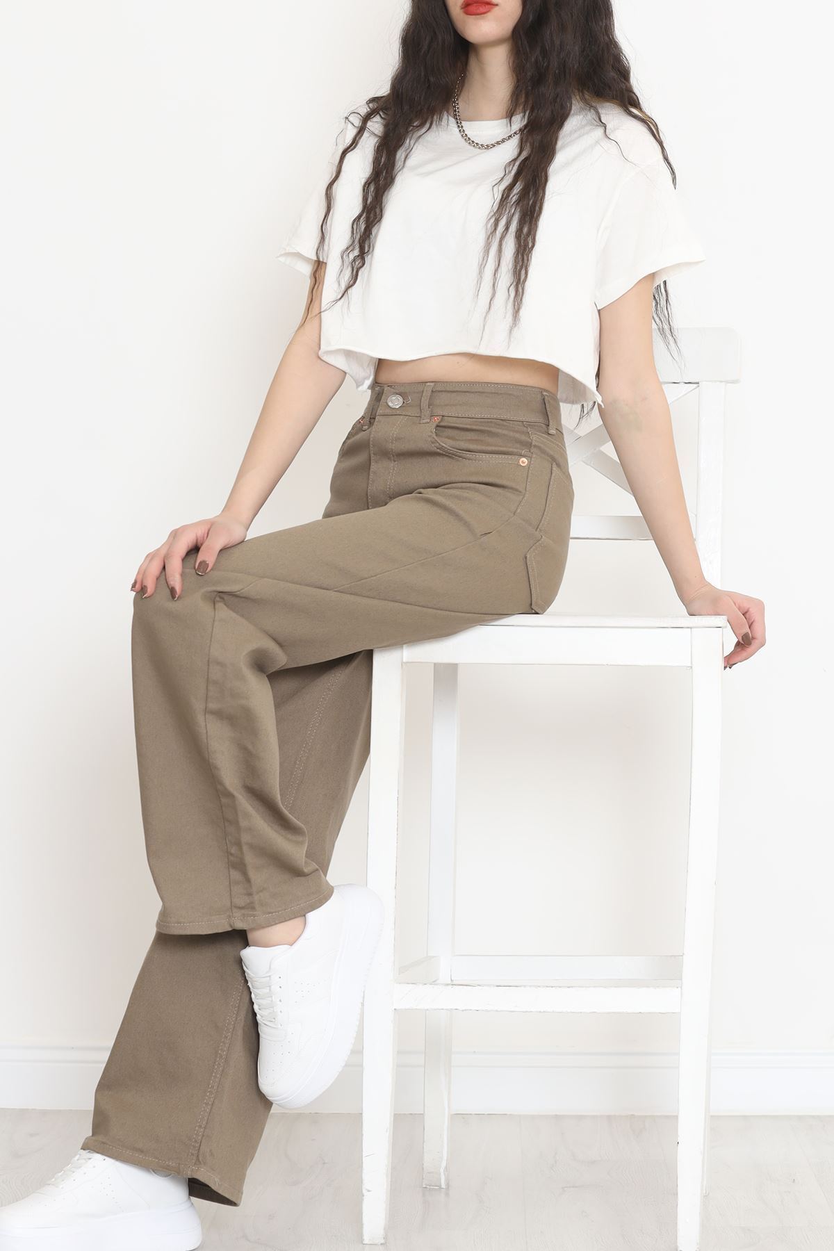 Palazzo Kot Pantolon Açıkkahve1 - 10827.1431.