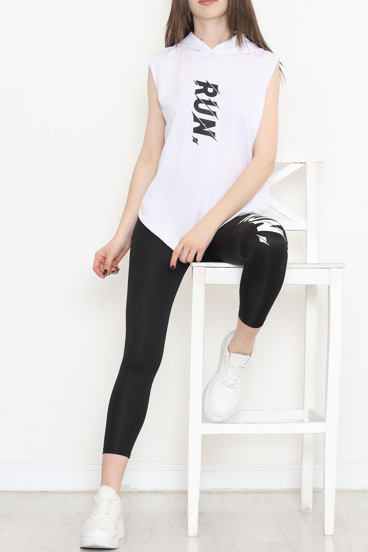 Baskılı Dalgıç Takım Beyaz - 12627.5238.