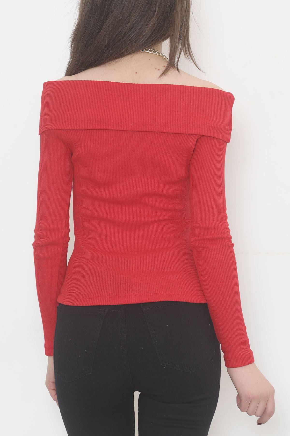 Madonna Yaka Kaşkorse Body Kırmızı - 9977.1567.