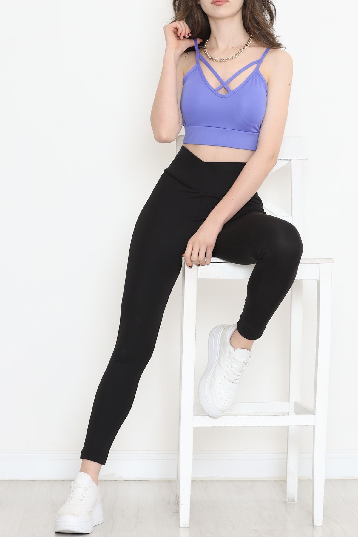 Askılı Spor Bustiyer Mavi - 9022.125.