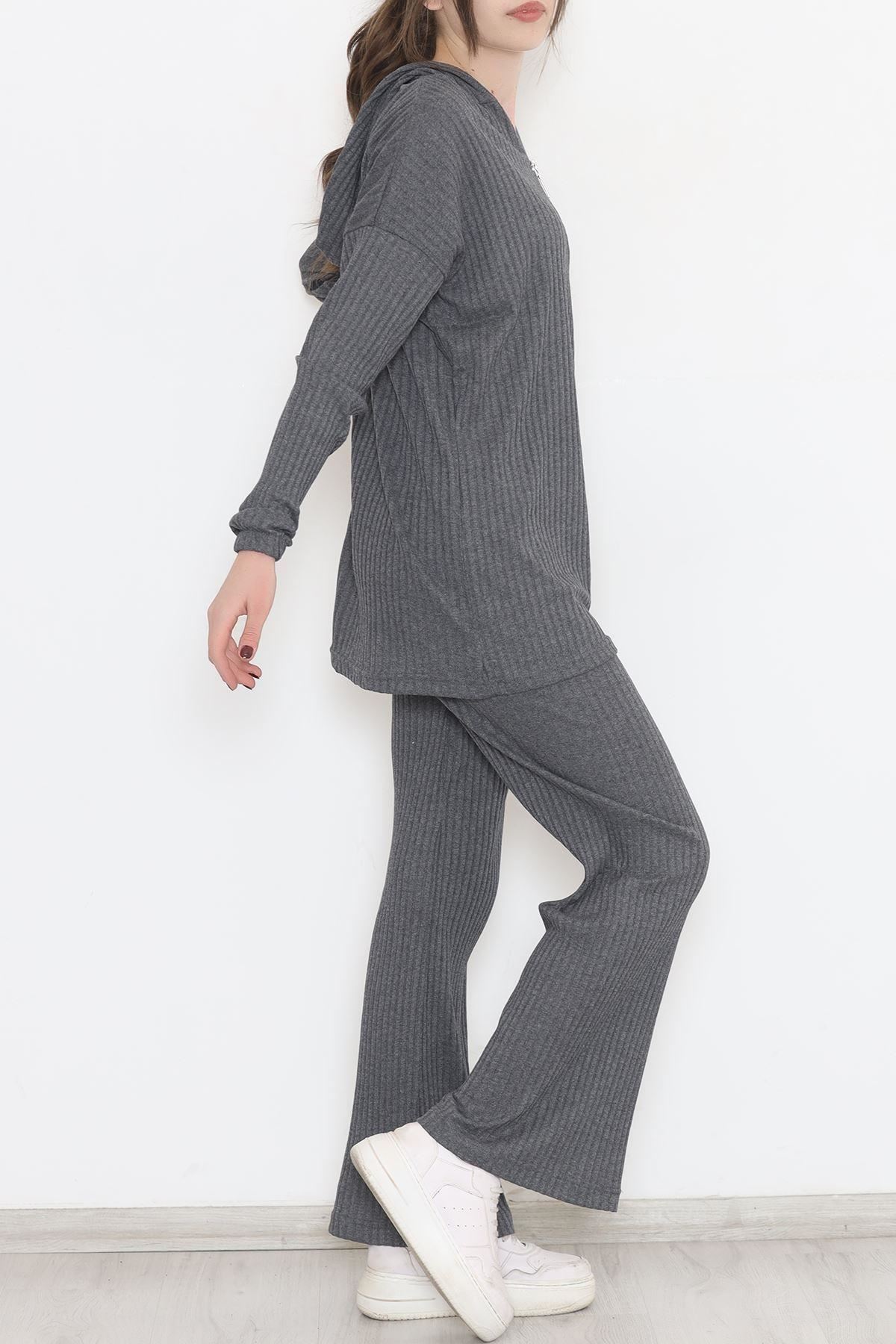 Kuşgözlü  Fitilli Takım Füme - 12200.1567.