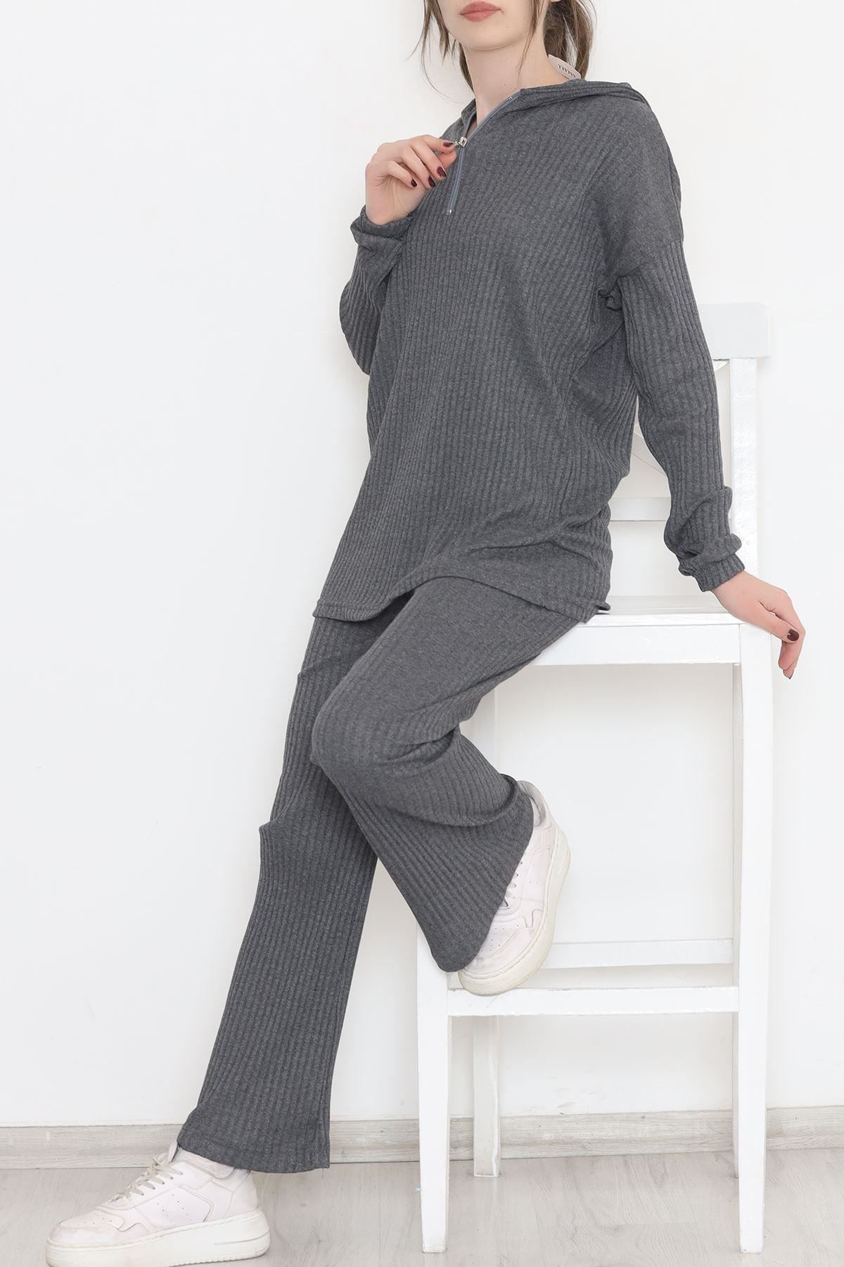 Kuşgözlü  Fitilli Takım Füme - 12200.1567.