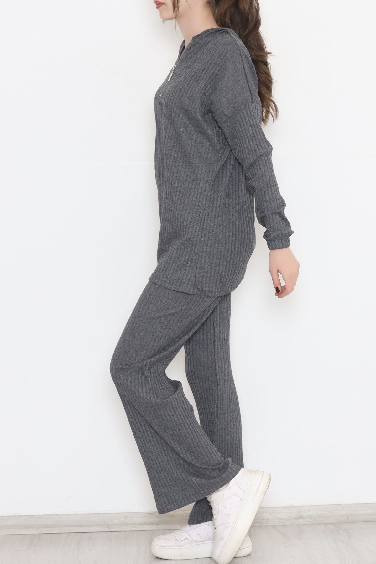 Kuşgözlü  Fitilli Takım Füme - 12200.1567.