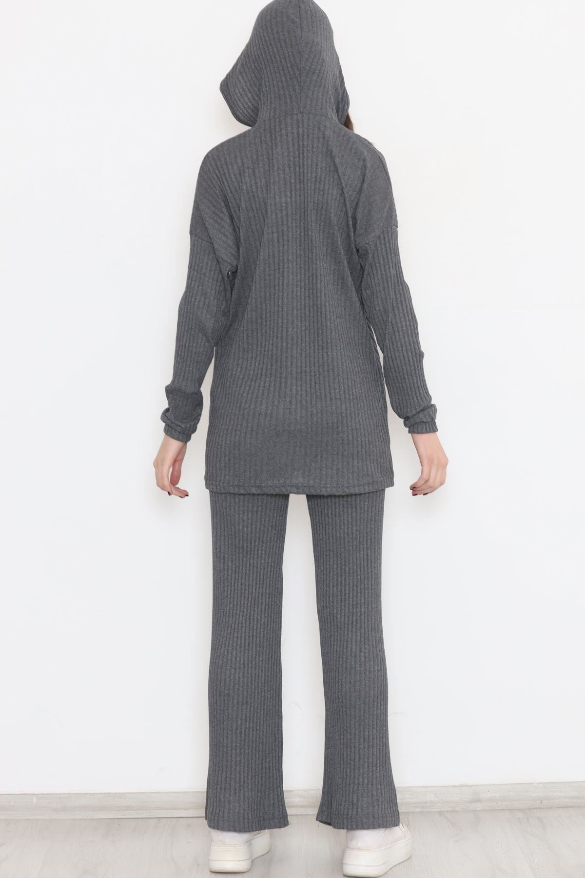 Kuşgözlü  Fitilli Takım Füme - 12200.1567.